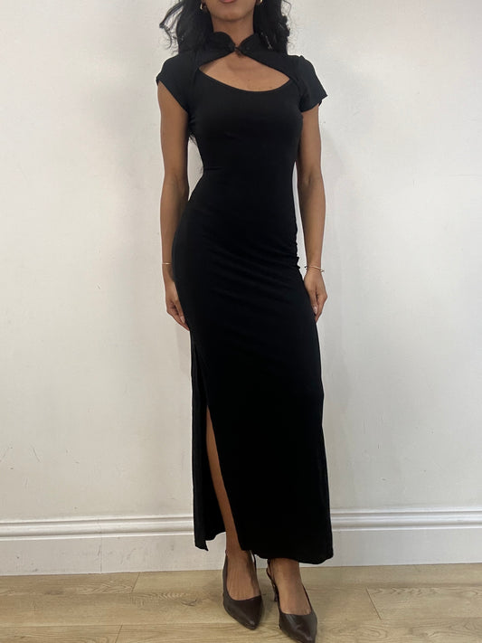 vintage edit fifteen | small black lipsy maxi dress