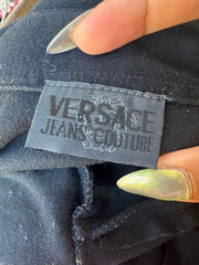 wag drop | extra small black versace ملابس المرأة القصيرة
