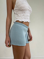 #366 SAMPLE SALE | قميص صغير أزرق القصير