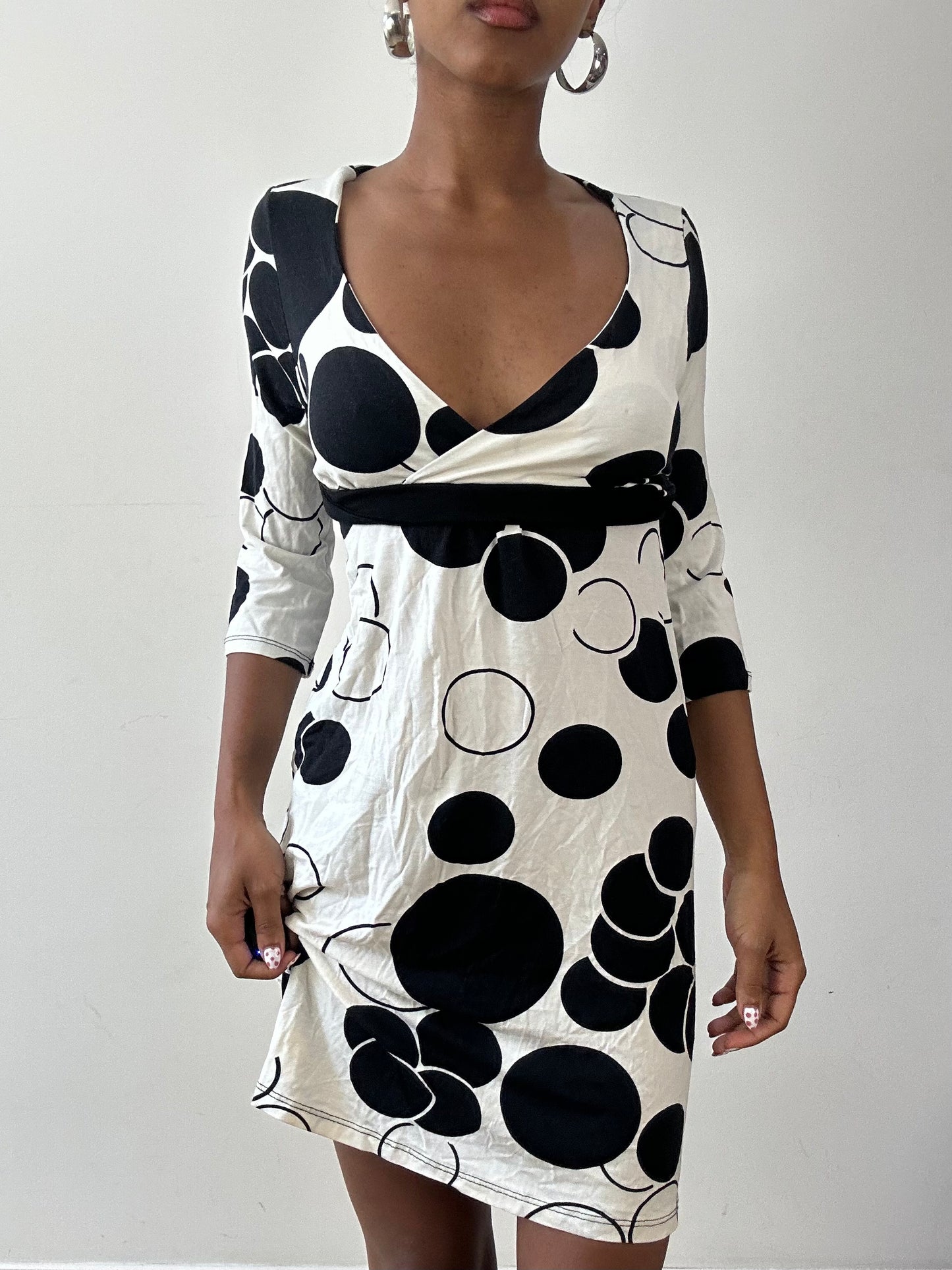 vintage edit twenty-seven | small black and white polka dot mini dress