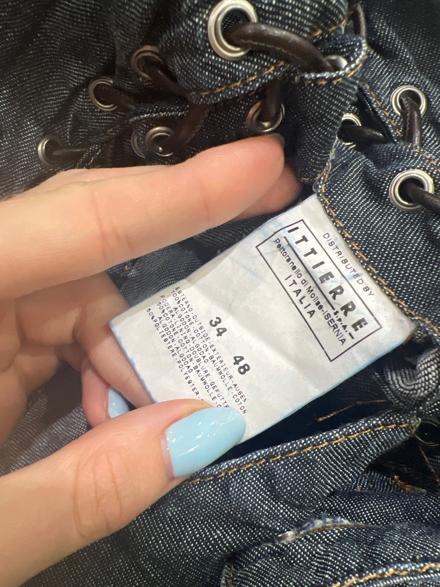vintage edit twenty eight | medium blue just cavalli denim shorts