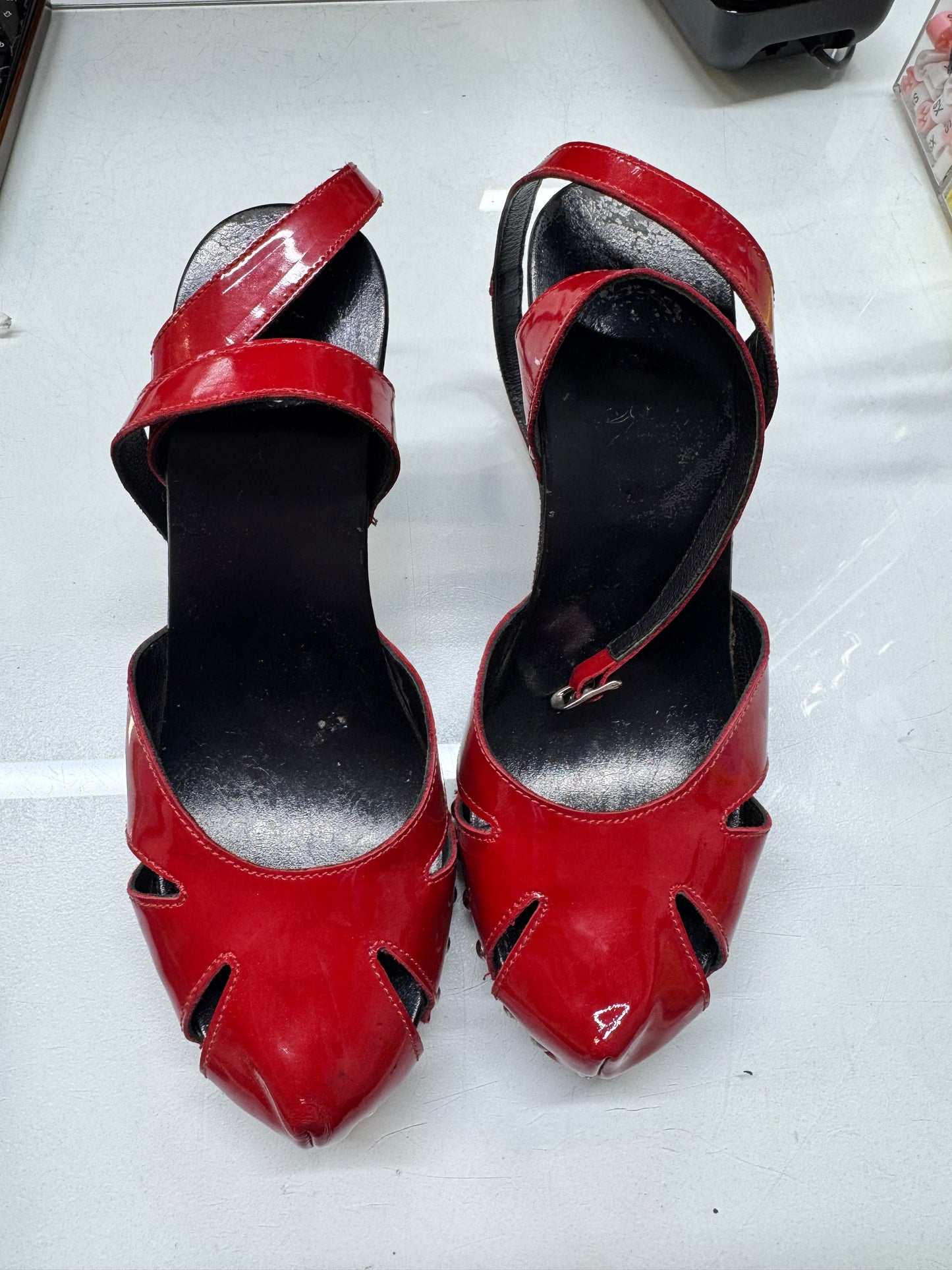private listing - red shoes from store