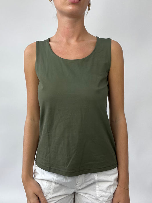 PUB GARDEN DROP | large khaki tank top