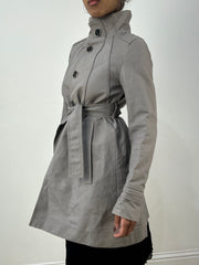 vintage edit thirty-six | S码 灰色 belted trenchcoat 夹克