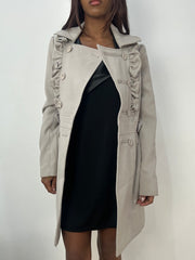 BEST PICKS | medium beige double breasted trenchcoat jacket