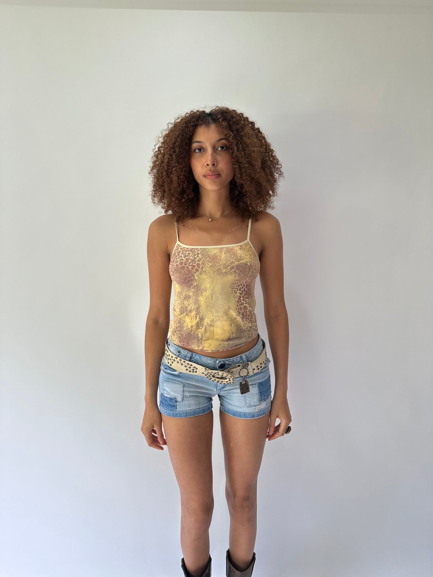 festival drop | cream studded statement belt