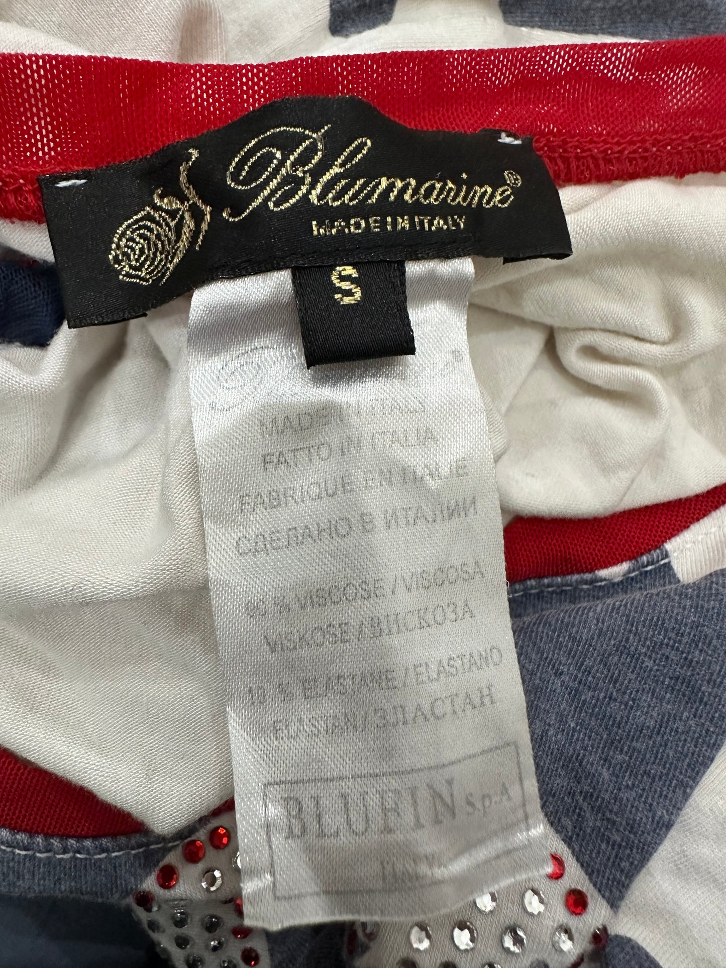 vintage edit eighteen | small blumarine blue and red anchor t-shirt