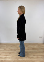 medium black save the queen jacket