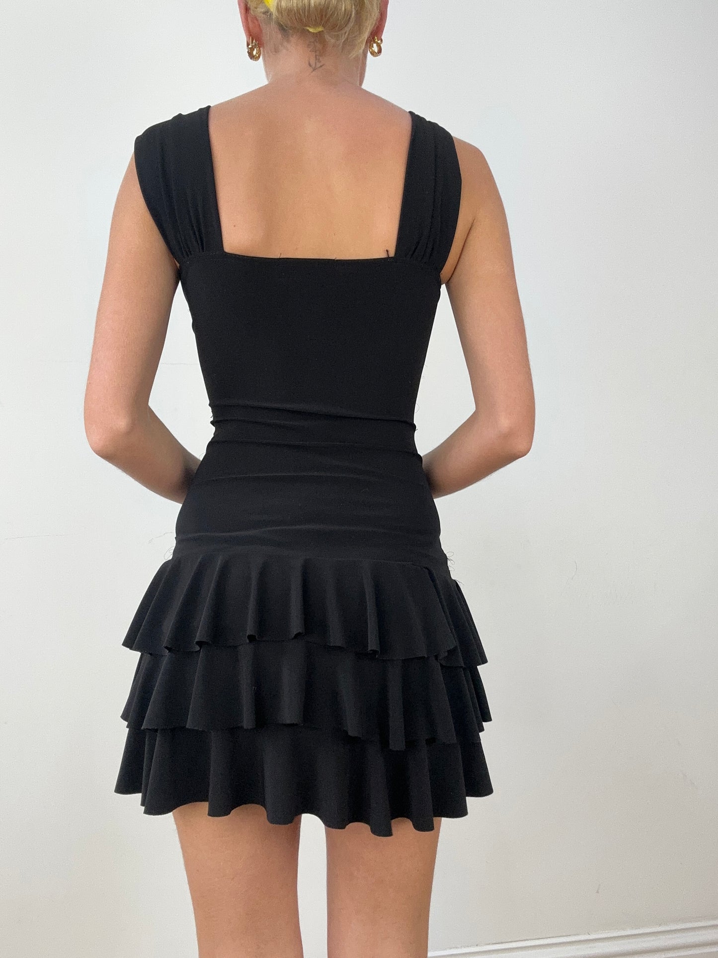 💻HALLOWEEN | small back and red corset style dress