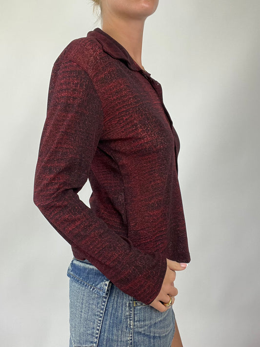 💻 TAYLOR SWIFT DROP | medium red snakeskin button up long sleeved shirt