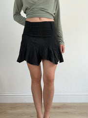 BEST PICKS | small black pinstripe skirt