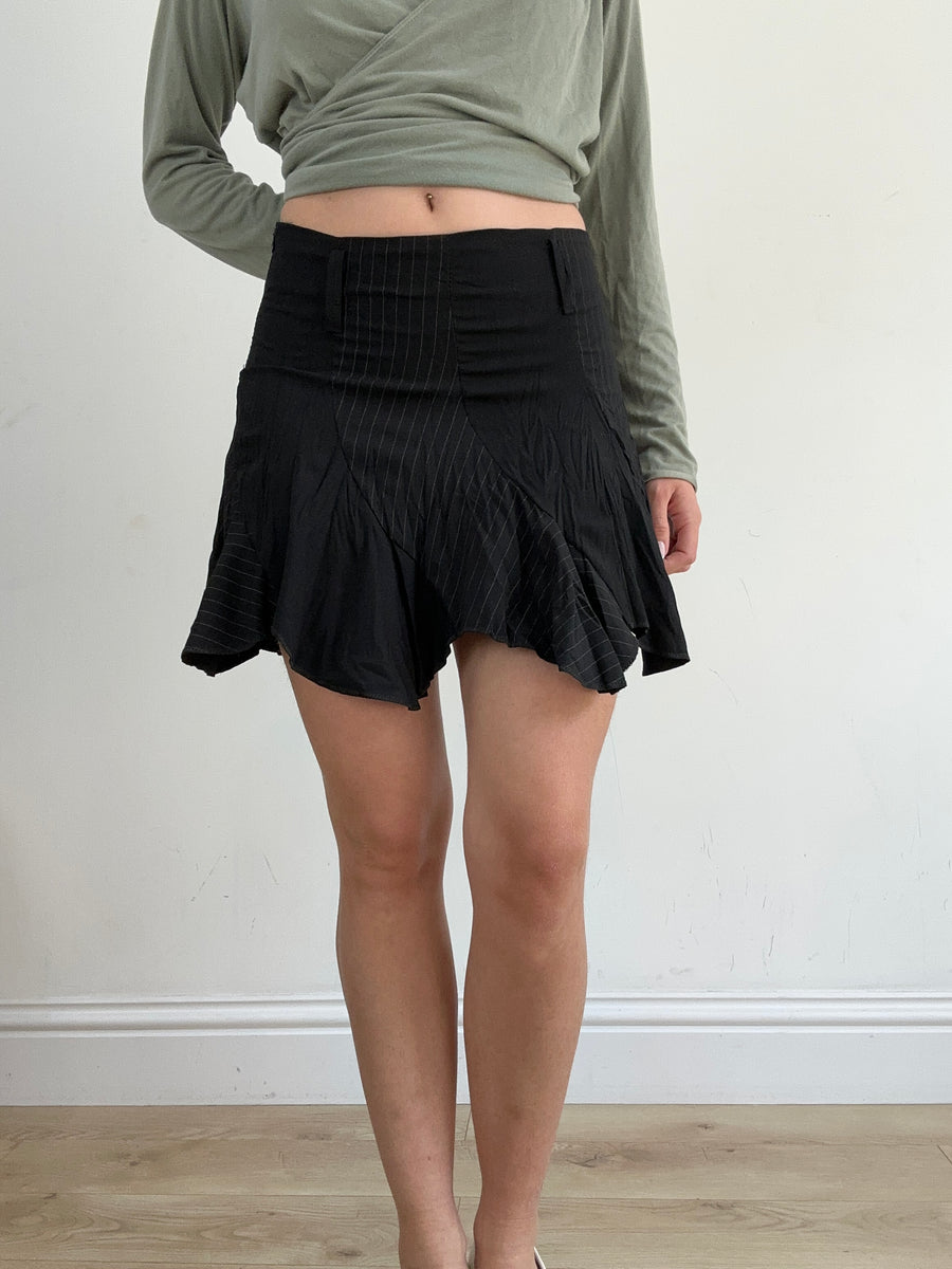 BEST PICKS | small black pinstripe skirt