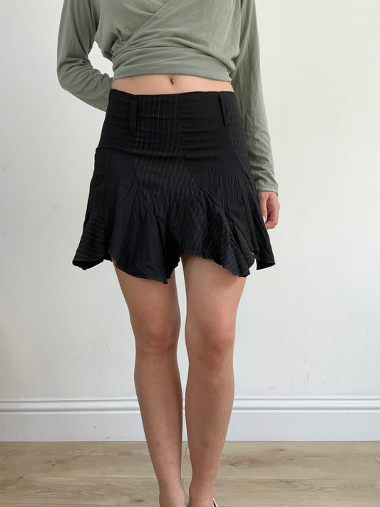 BEST PICKS | small black pinstripe skirt