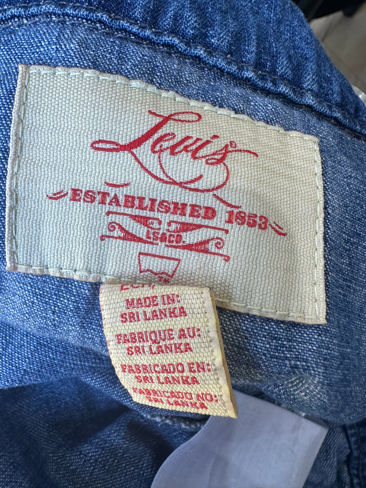 wag drop | small blue levi’s denim mini dress
