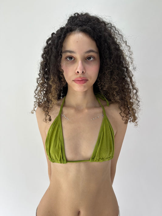 festival drop | small lime green bikini top