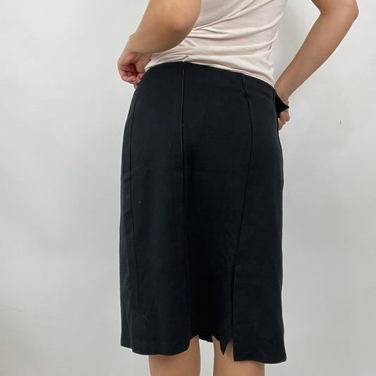 💚 QUIET LUXURY DROP | large black belted midi skirt