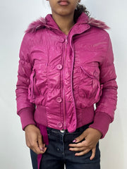BEST PICKS | small pink zip up puffer jacket