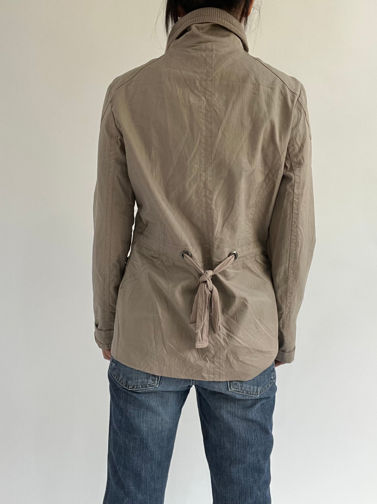 autumn picks | small khaki cargo jacket with button detail