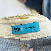 COASTAL COWGIRL DROP | small light wash denim with with two pockets and buttons