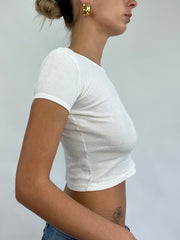COACHELLA DROP | small white baby tee