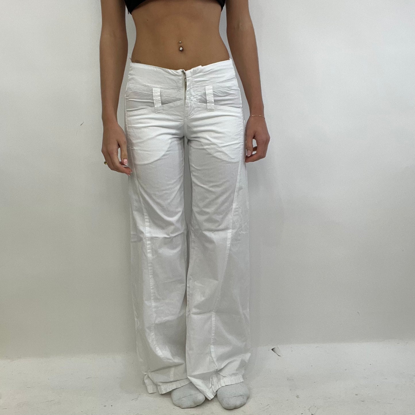 💻 COASTAL GRANDMA DROP | XS white linen trousers