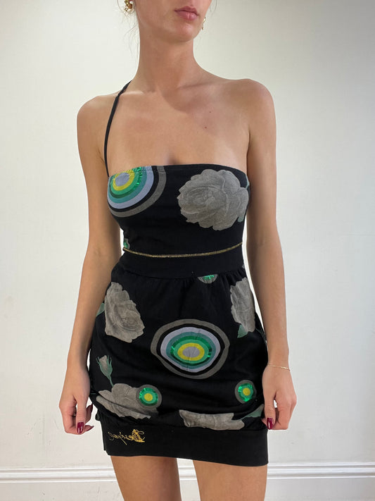 vintage edit sixteen | small desigual floral one strap mini dress