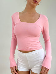 #331 SAMPLE SALE | small long sleeve pink fishnet top
