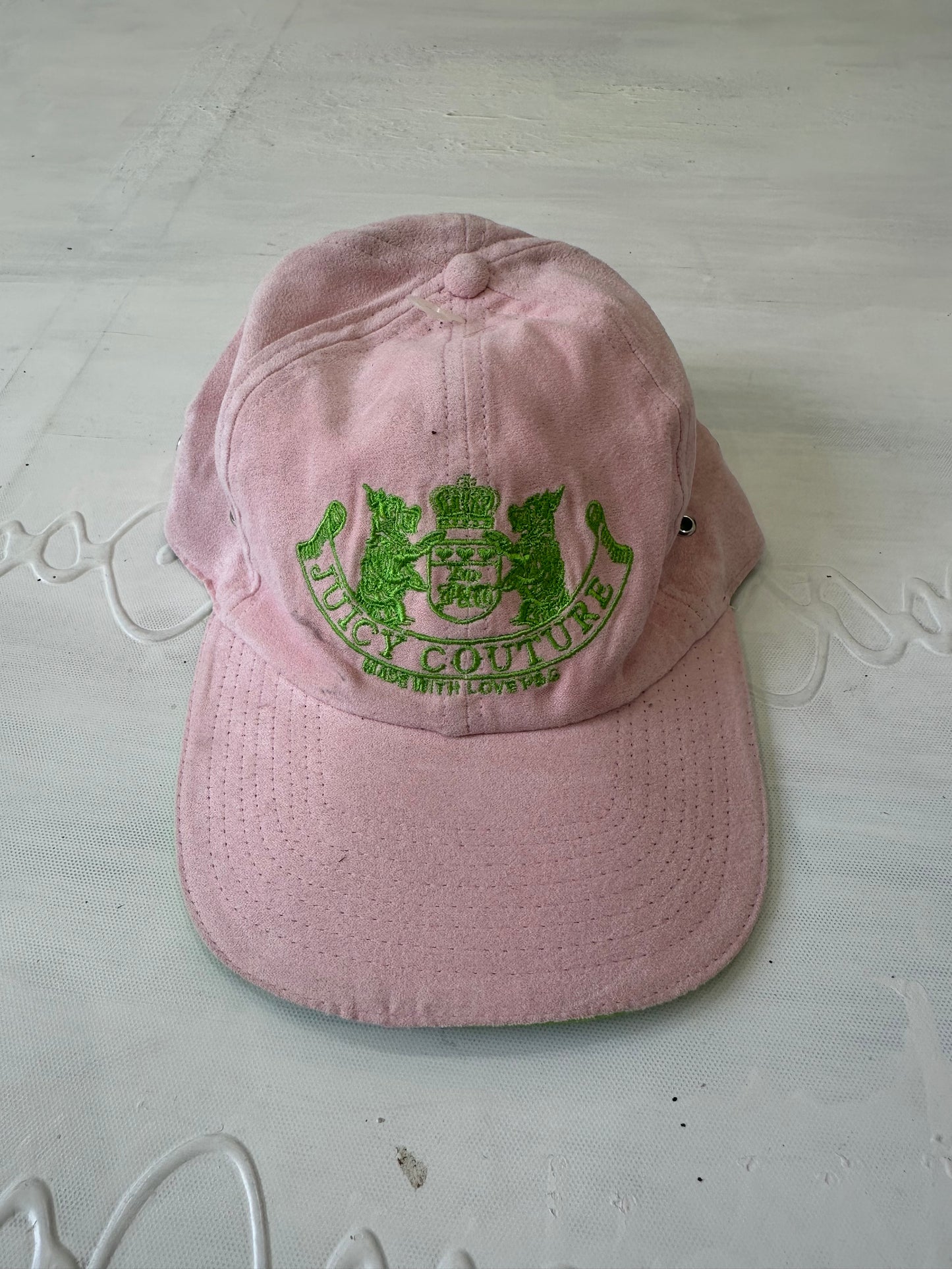 festival drop | lime green and pink juicy couture cap