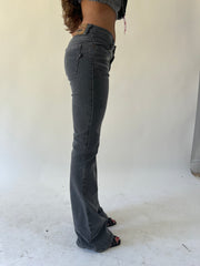 back to school drop | small black bootleg jeans