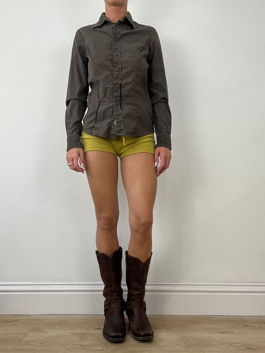 💻AUTUMN ESSENTIALS | small brown kappa long sleeved shirt