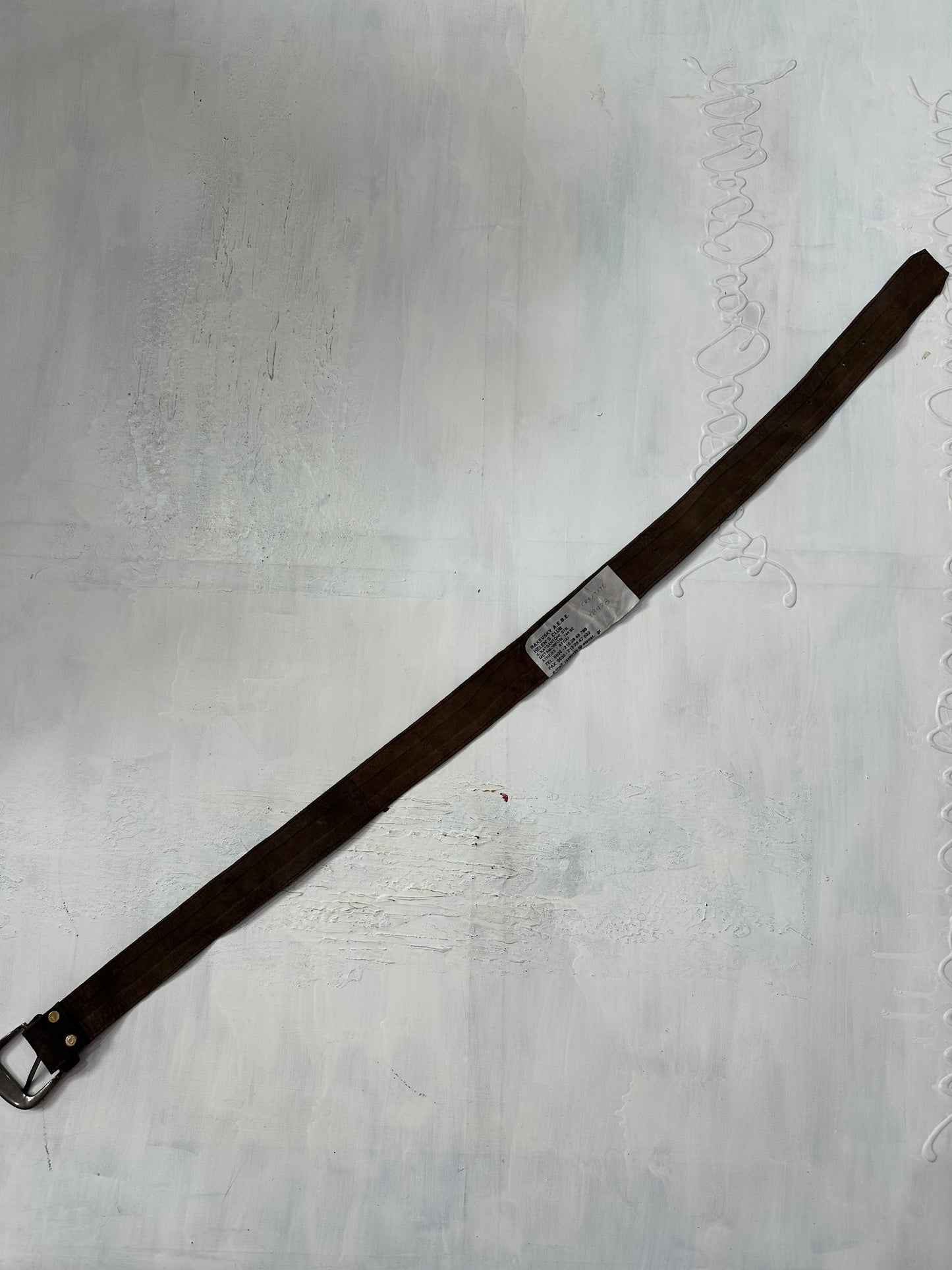 midsummer edit | one size brown faux suede sequin belt