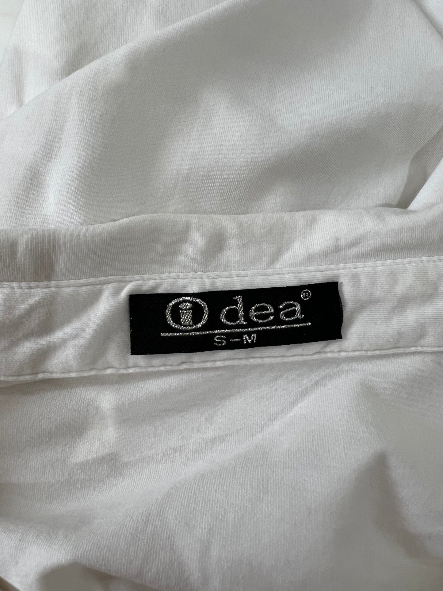 back to school drop | small/medium white collared top