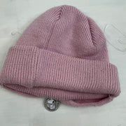 CHALET GIRL DROP | pink knit beanie with snoopy charm