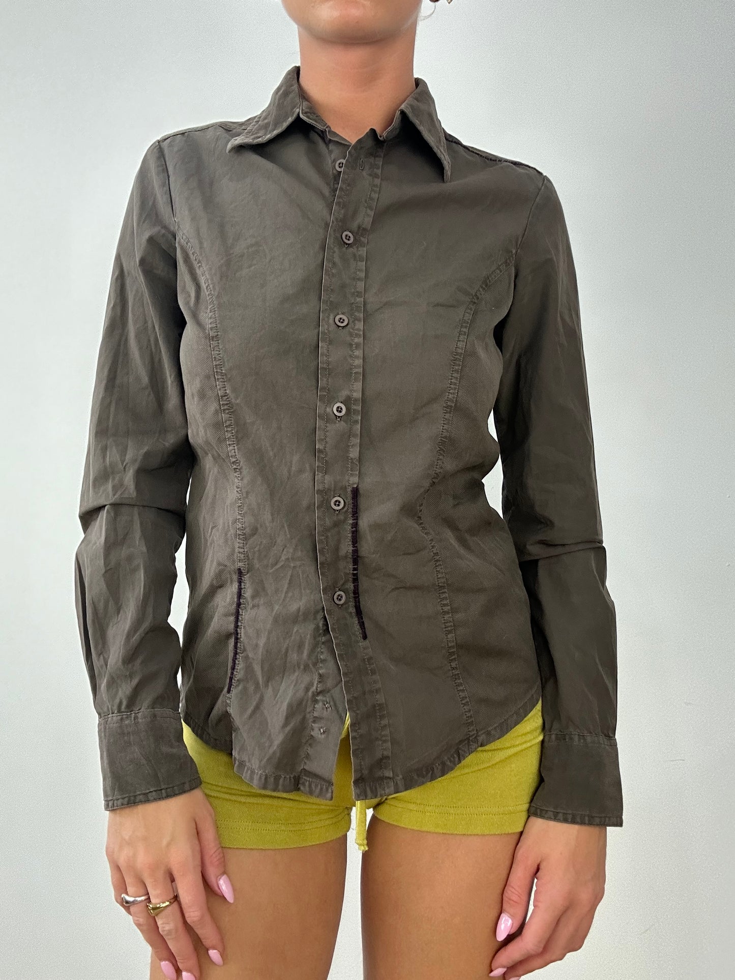 💻AUTUMN ESSENTIALS | small brown kappa long sleeved shirt