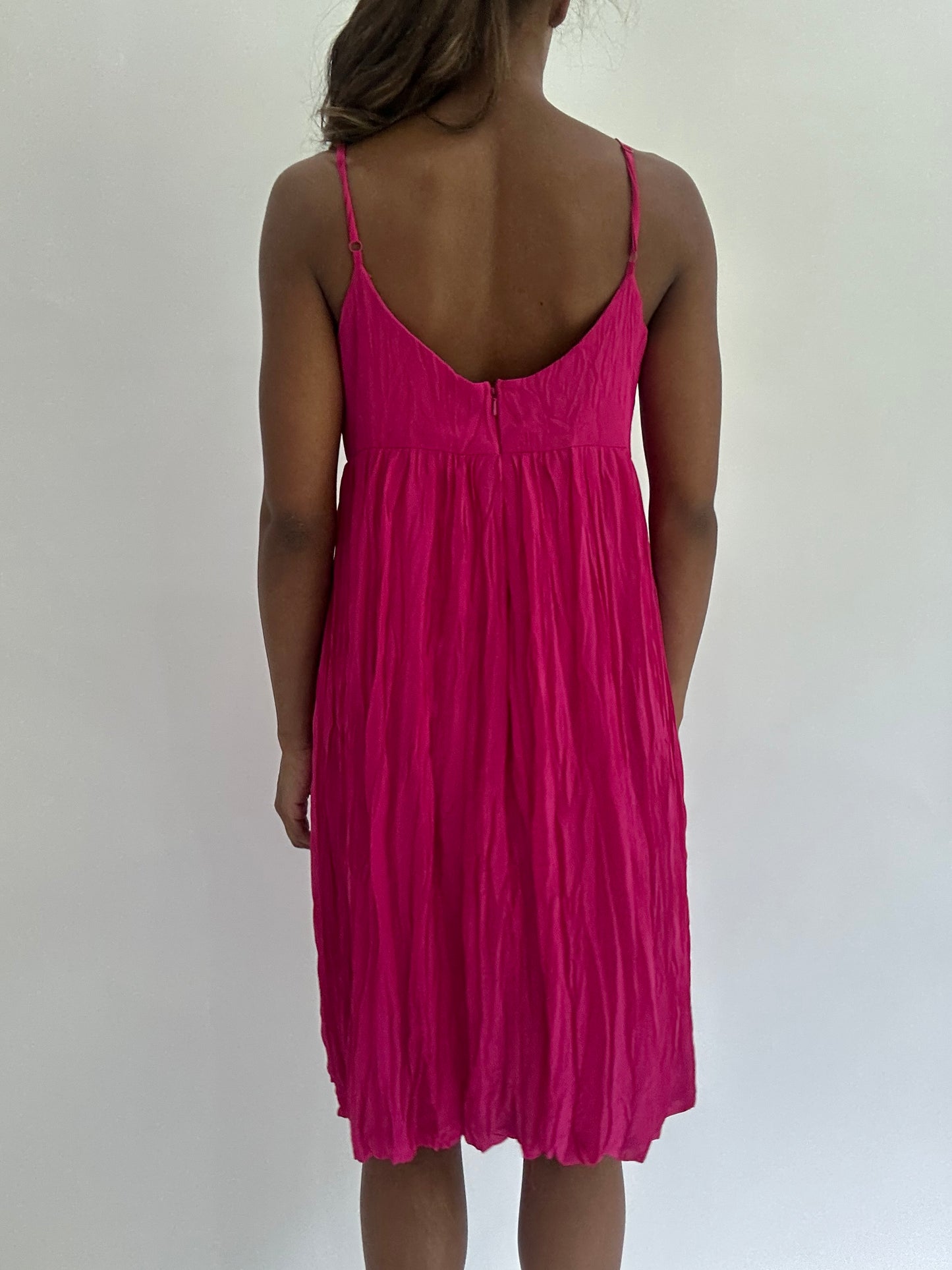 colourmaxxing drop | small/medium pink draped midi dress