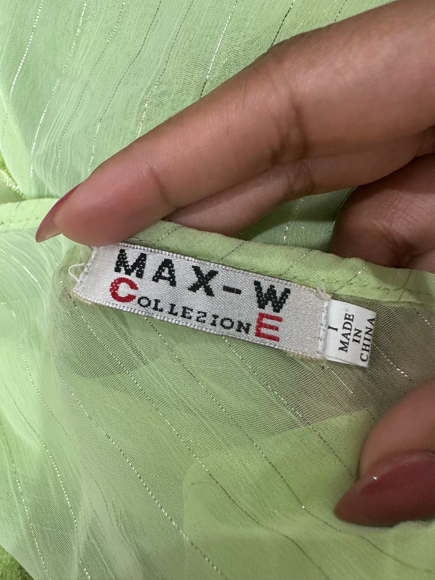 colourmaxxing drop | small green sheer lace cami top