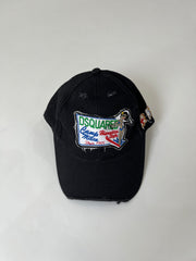 ‼️ black pattern detail cap