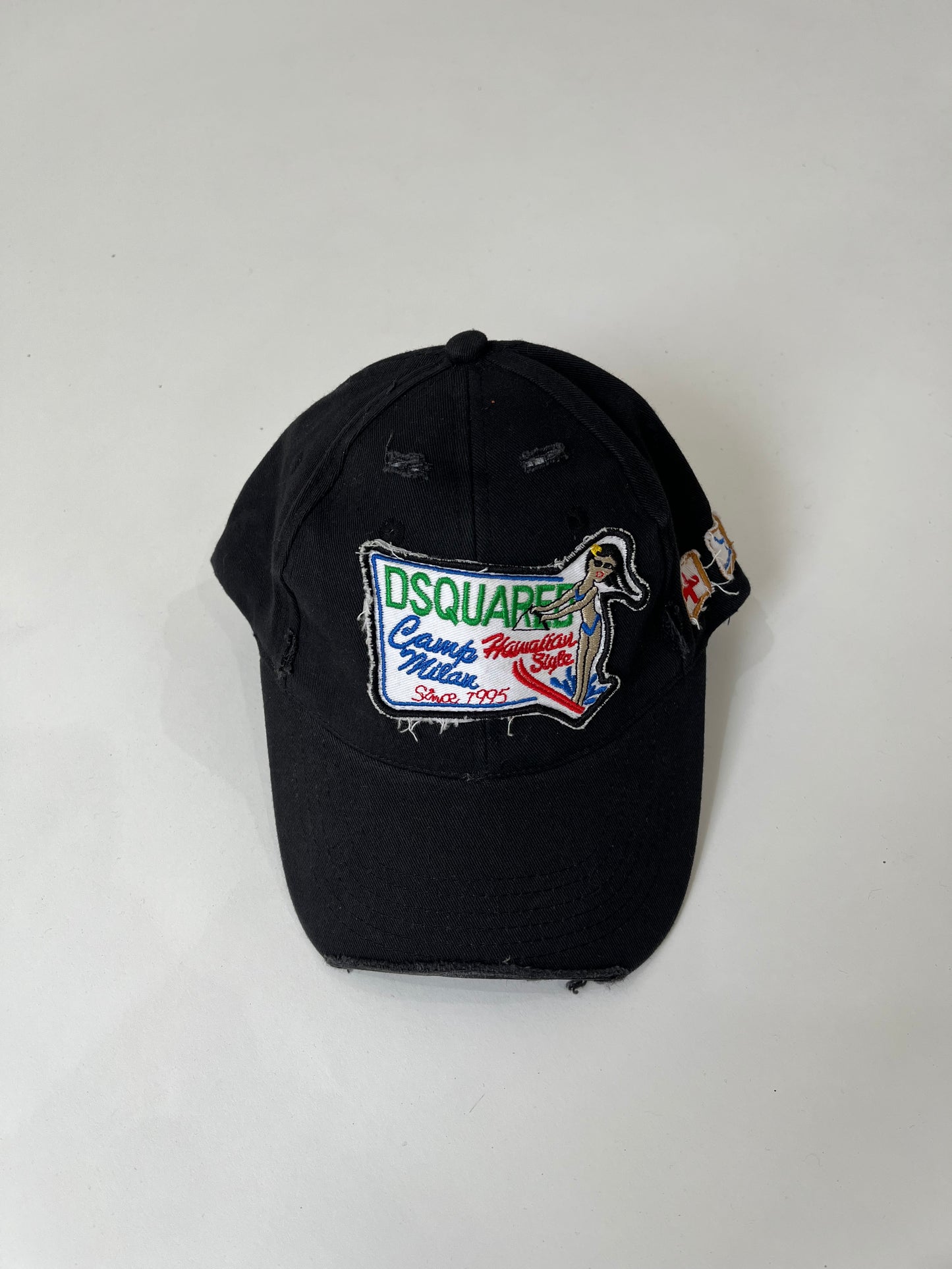 ‼️ black pattern detail cap