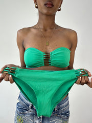BEST PICKS | small green bandeau bikini set