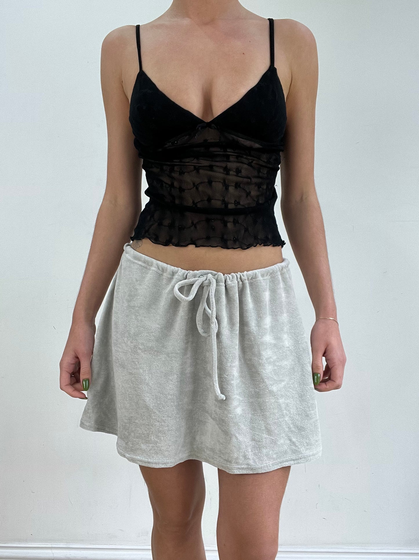 #305 SAMPLE SALE | extra large skirt in moonstone grey