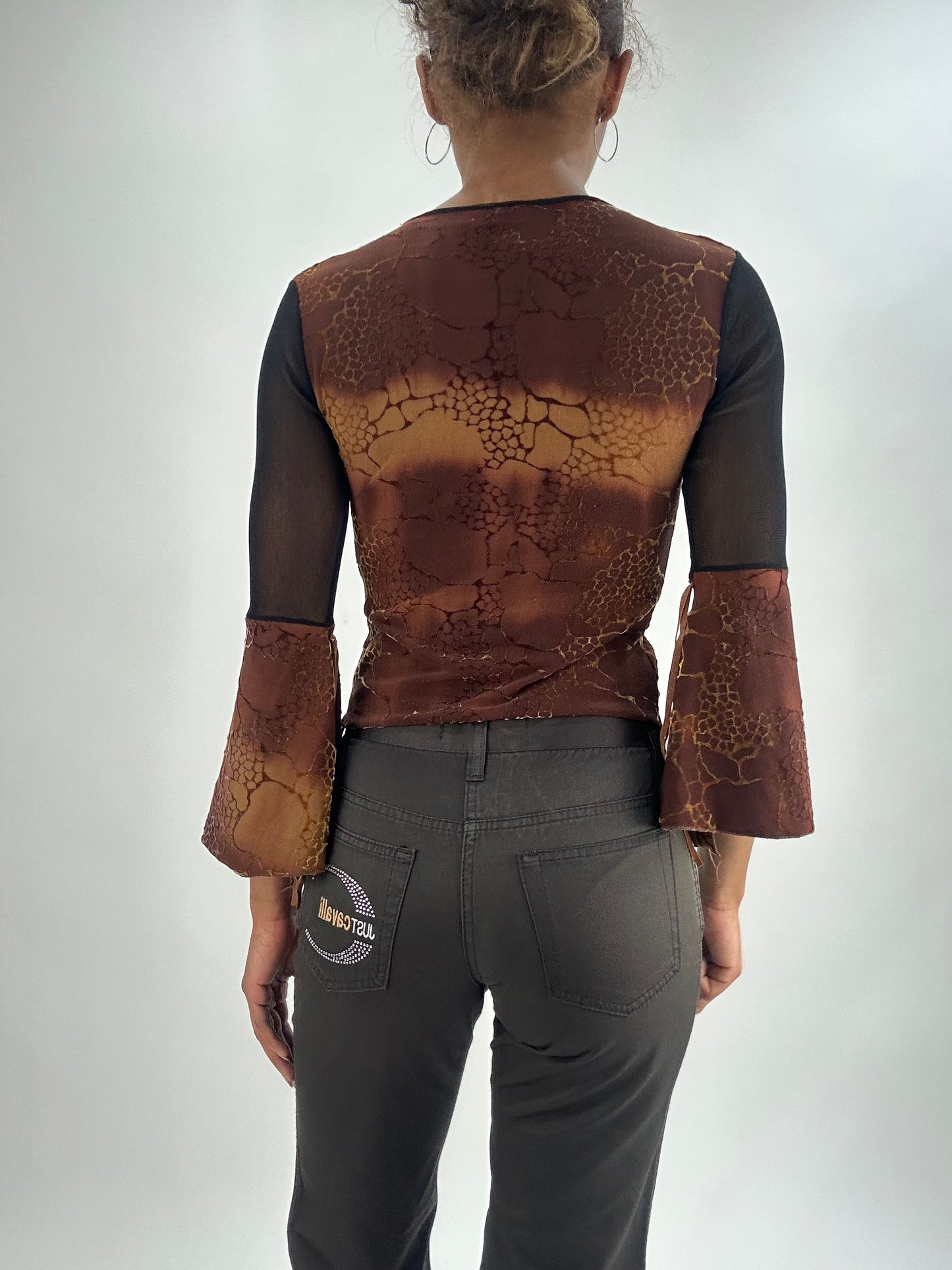 vintage edit thirty-five | small brown long sleeve top