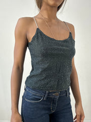 BEST PICKS | small grey sparkly knit cami top