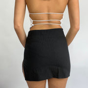 #12 SAMPLE SALE | حجم صغير لولا السترة في pinstripe الأسود