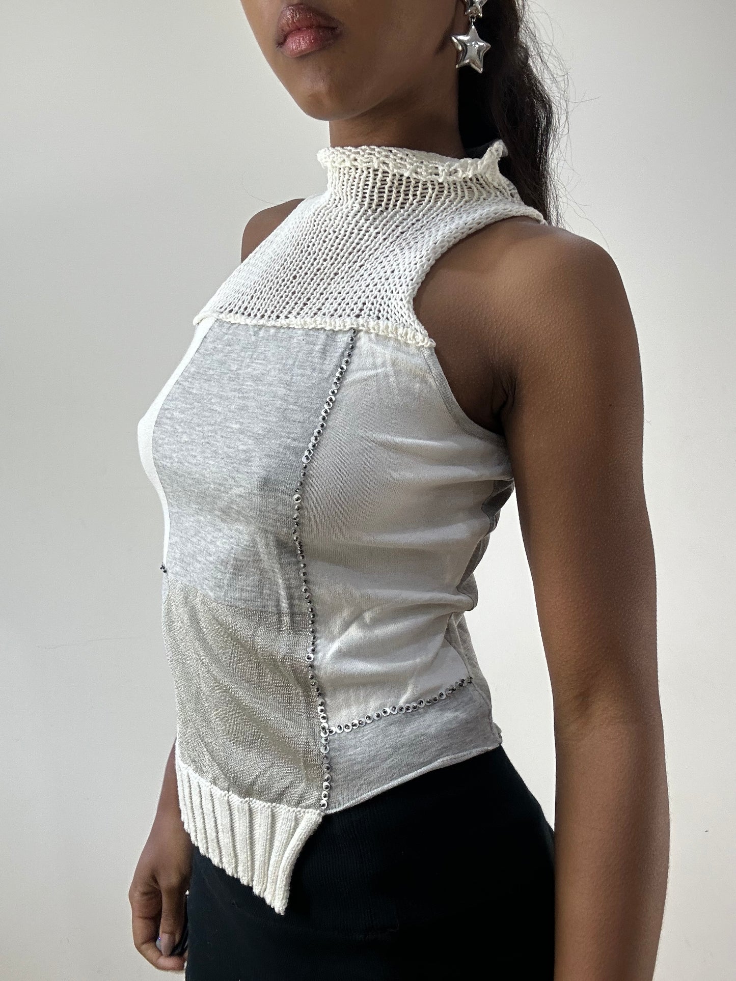 BEST PICKS | extra small white sleeveless turtleneck top
