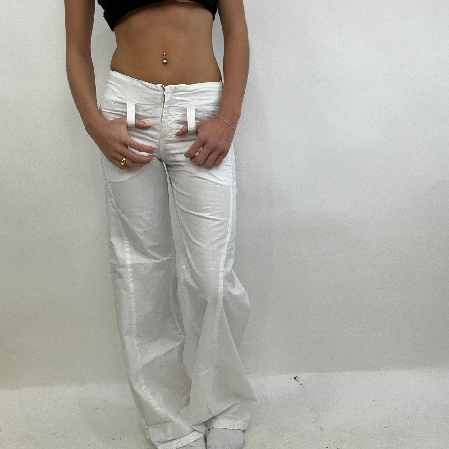 💻 COASTAL GRANDMA DROP | XS white linen trousers