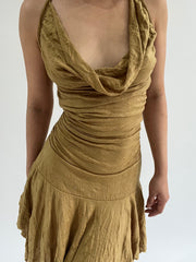 ‼️ small yellow sleeveless dress
