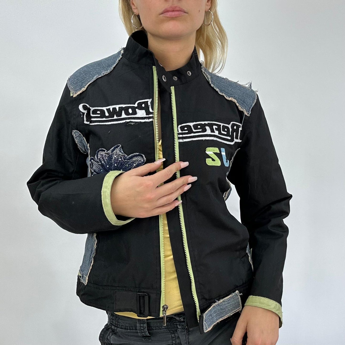 💻 DROP 3 | medium black & denim racer jacket