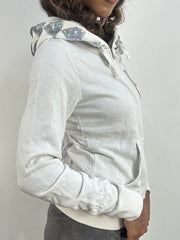 athleisure edit | small white victoria’s secret PINK sequin zip up hoodie