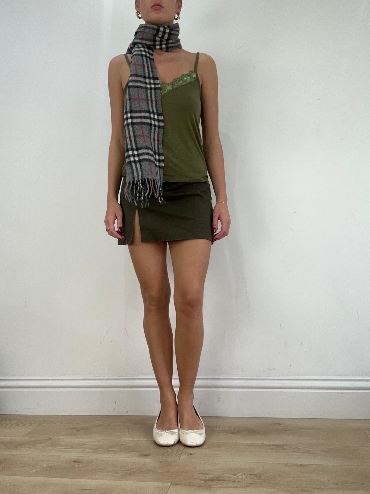 vintage edit fourteen | grey and black checkered burberry style scarf