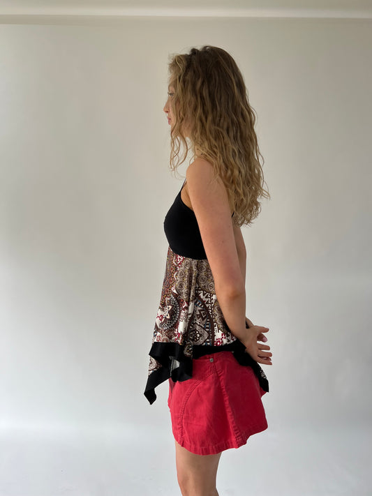 SATC drop | small/medium black and brown top